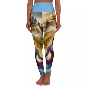 High Waisted Yoga Leggings (AOP)